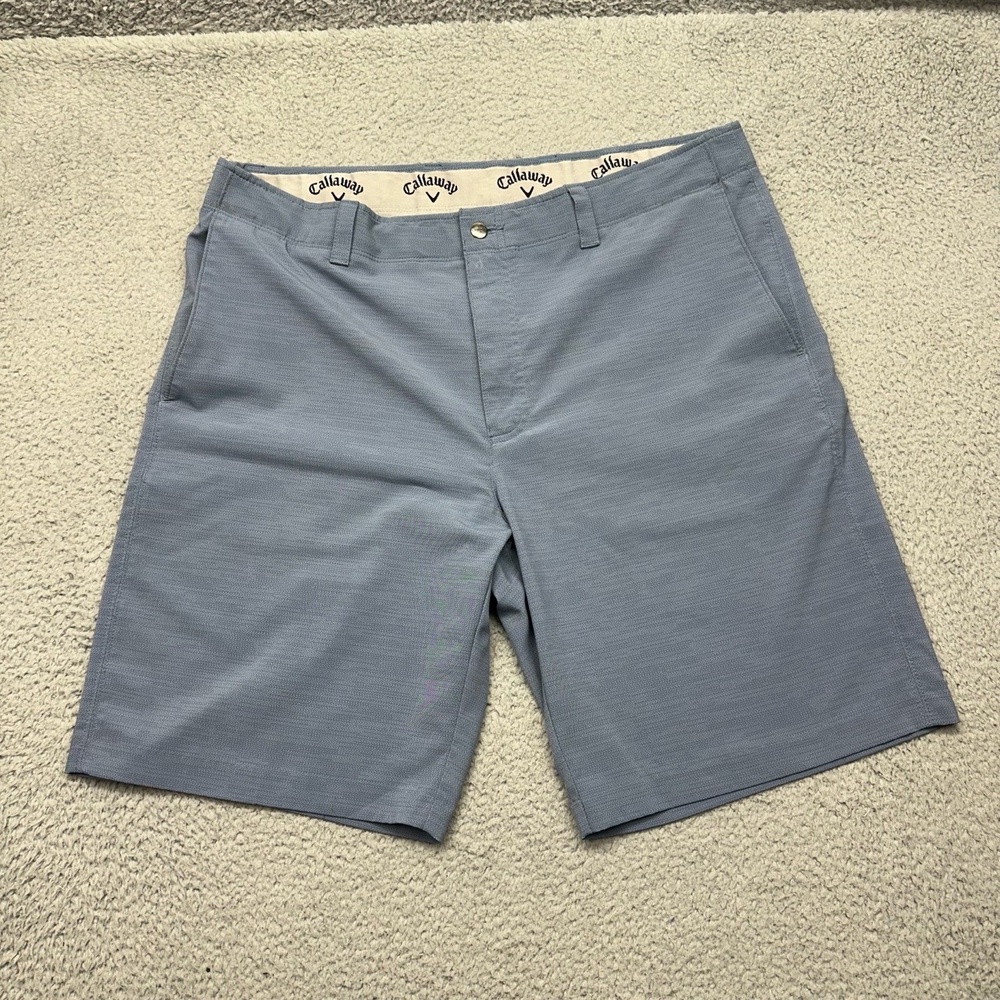 Callaway Golf ST4237 Men's‎ Size 38 Light Blue Performance Athletic Shorts